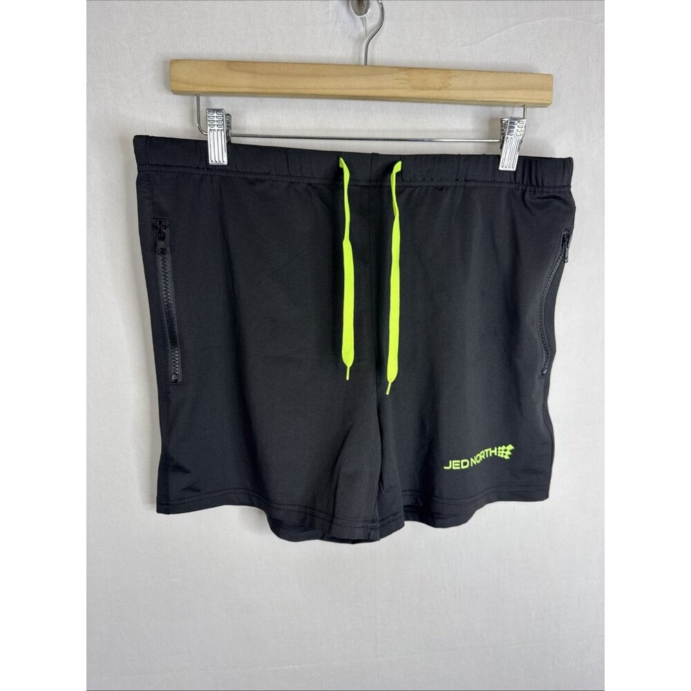 Jed North Shorts Mens M Black Drawstring Running Drawstring Casual 4”